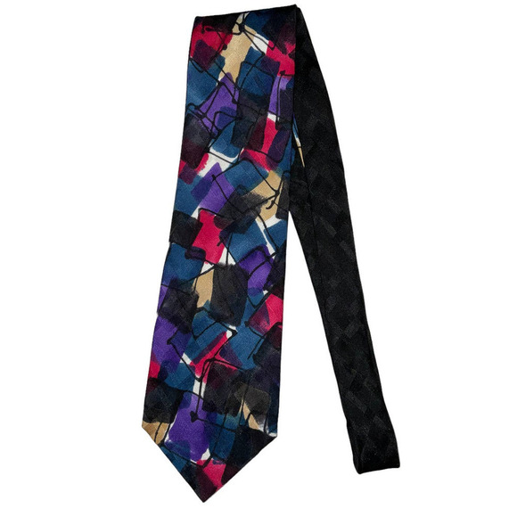 Robert Daskal Men’s 100% Silk Tie. Hand painted. NWOT Made in U.S.A - Picture 1 of 14